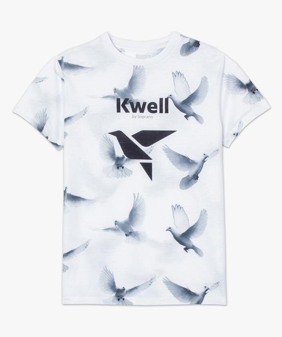 Tee-shirt homme imprimé colombes - Kwell by Soprano vue4 - KWELL - GEMO