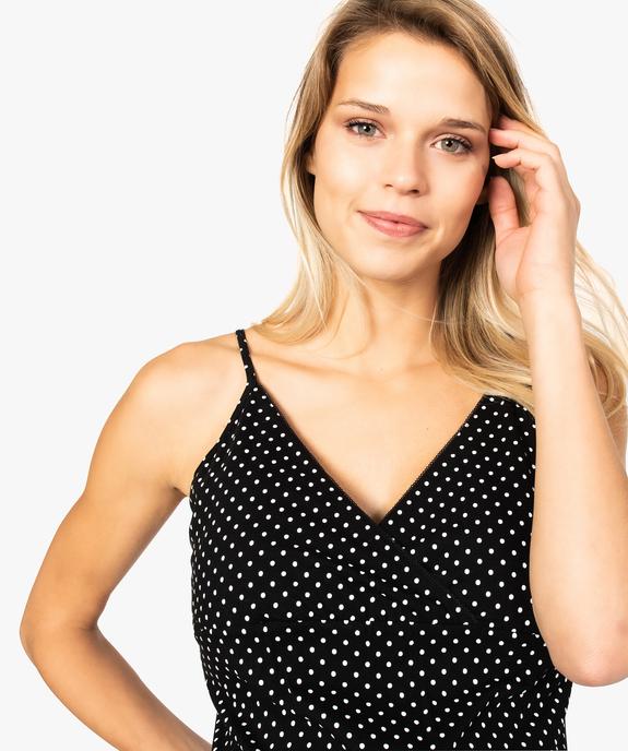 Nuisette de grossesse à bretelles avec décolleté dentelle vue2 - GEMO (MATER) - GEMO