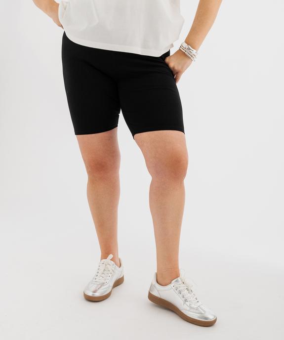 Legging court en maille extensible femme grande taille vue1 - GEMO (G TAILLE) - GEMO