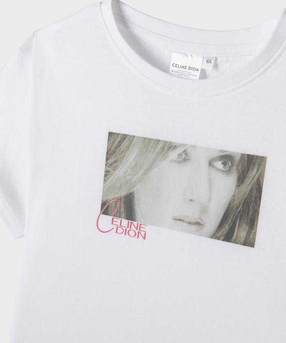 Tee-shirt col rond imprimé fille - Celine Dion vue2 - CELINE DION - GEMO