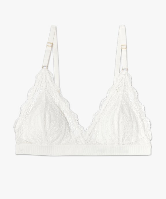 Soutien-gorge triangle en dentelle vue4 - GEMO(HOMWR FEM) - GEMO