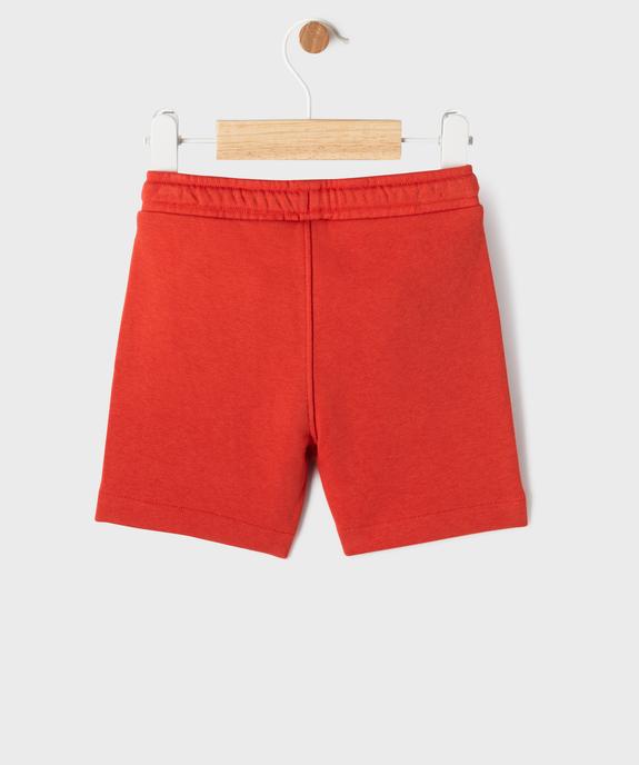 Short en maille bouclette imprimé Flash McQueen bébé garçon - Disney baby vue3 - CARS - GEMO