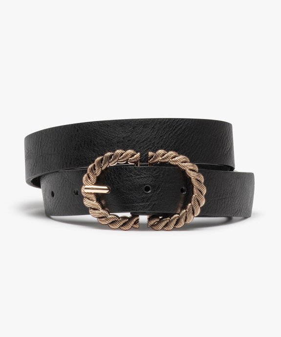Ceinture femme à boucle métal torsadée vue1 - GEMO (ACCESS) - GEMO