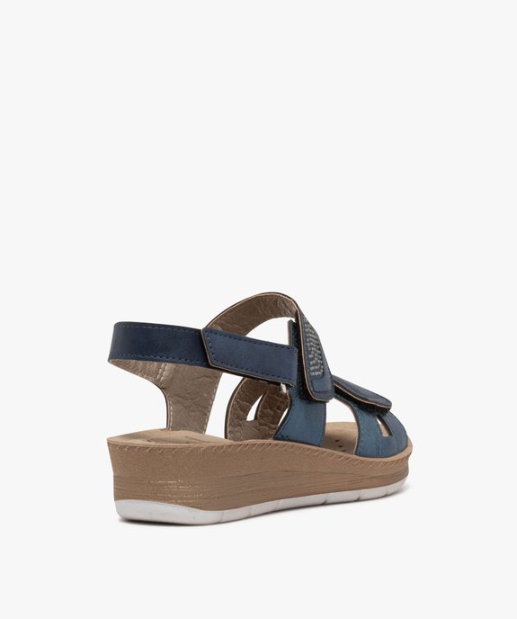 Sandales confort semelle intérieure cuir femme vue4 - G'FLEX - GEMO