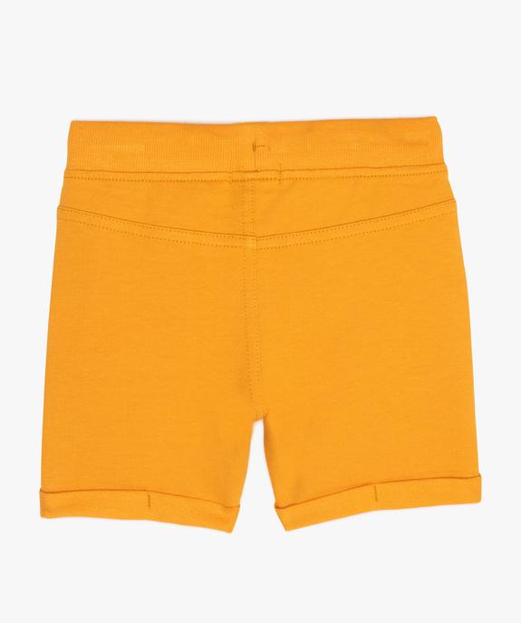 Short bébé garçon confortable en jersey à taille élastiquée vue2 - GEMO 4G BEBE - GEMO
