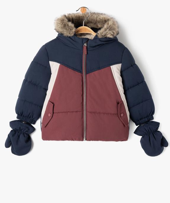 Doudoune à capuche avec moufles bébé garçon vue1 - GEMO 4G BEBE - GEMO