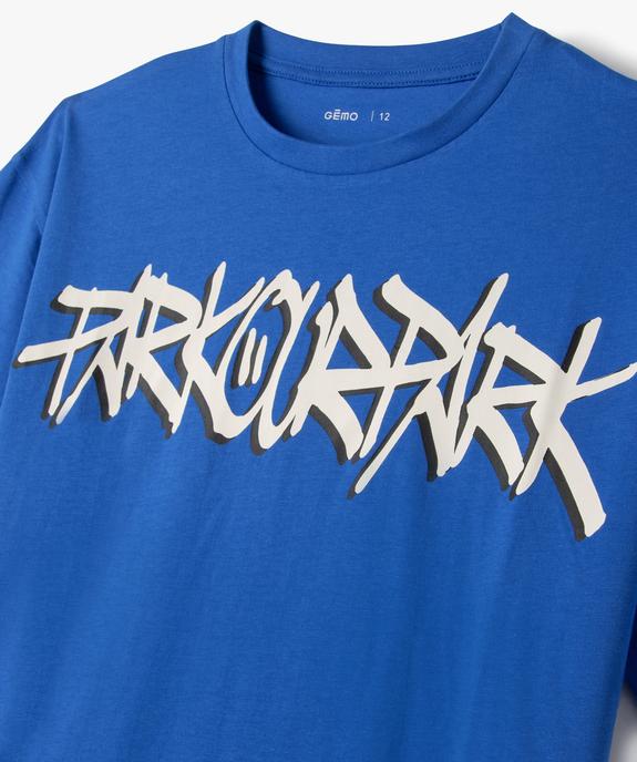 Tee-shirt imprimé manches courtes garçon vue2 - GEMO 4G GARCON - GEMO