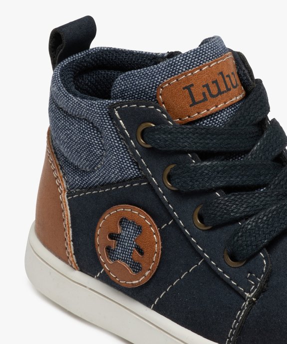 Baskets bébé garçon denim zippées - LuluCastagnette vue6 - LULU CASTAGNETT - GEMO