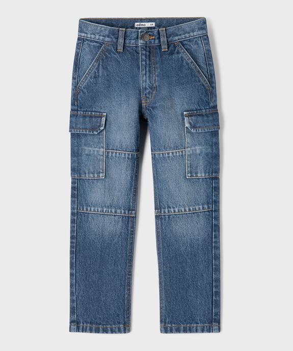Jean cargo délavé garçon vue2 - GEMO (ENFANT) - GEMO