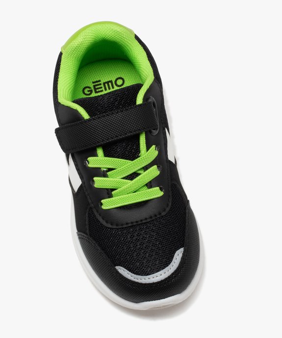 Baskets garçon en mesh à lacets élastiques et à scratch vue5 - GEMO (ENFANT) - GEMO