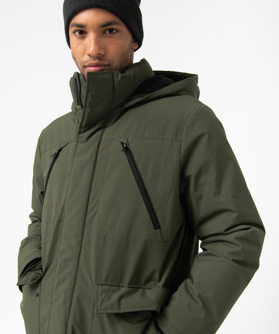 Parka homme multi-poches à capuche vue2 - GEMO (HOMME) - GEMO