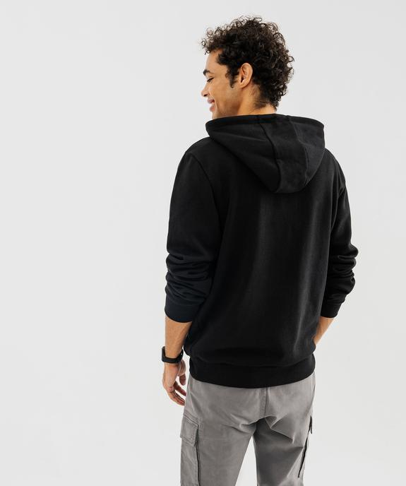 Sweat à capuche avec intérieur molletonné et motif poitrine homme vue3 - GEMO (HOMME) - GEMO