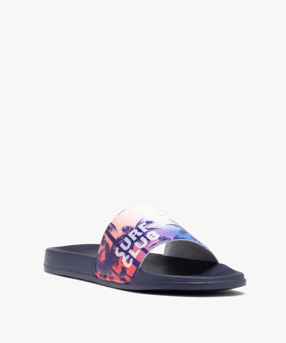 Mules de piscine garçon style surf décor soleil couchant vue2 - GEMO (PLAGE) - GEMO