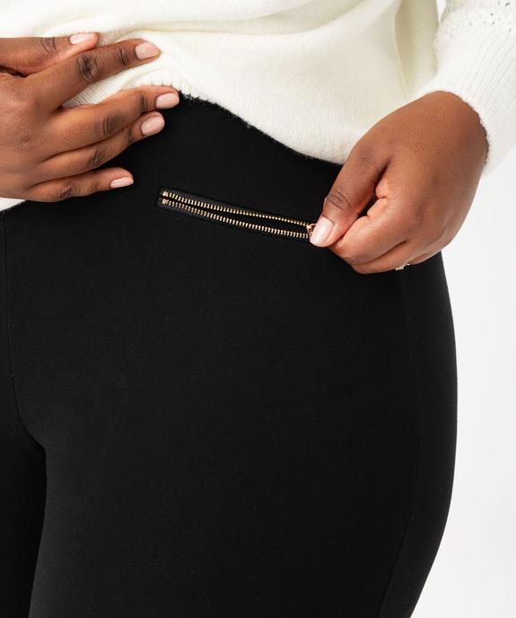 Leggings avec fausses poches zippées femme grande taille vue2 - GEMO (G TAILLE) - GEMO