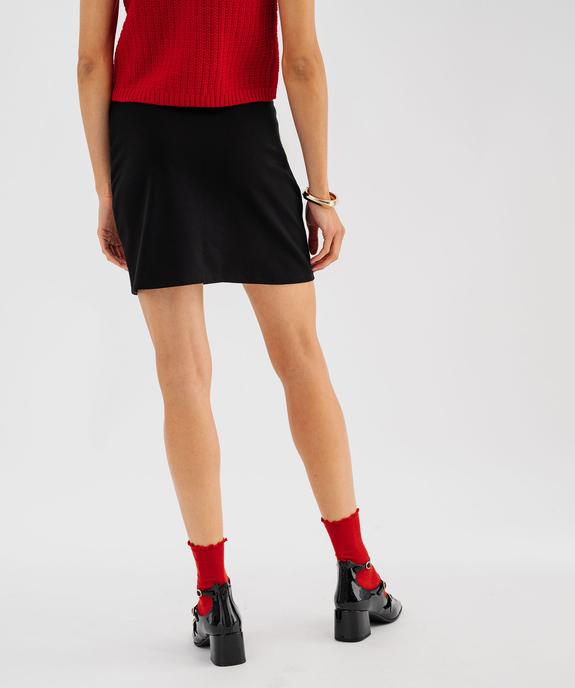 Jupe courte moulante en jersey extensible femme vue3 - GEMO(FEMME PAP) - GEMO