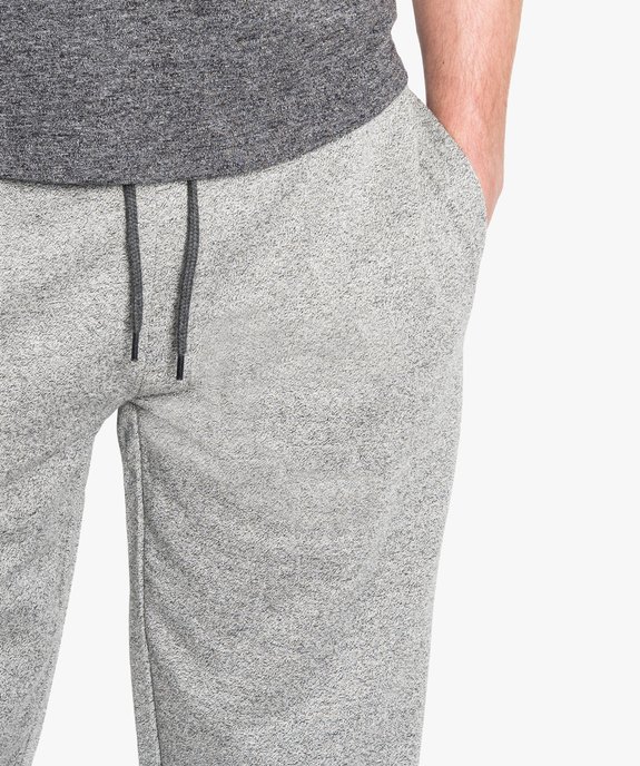 Pantalon de jogging molletonné vue2 - GEMO (HOMME) - GEMO