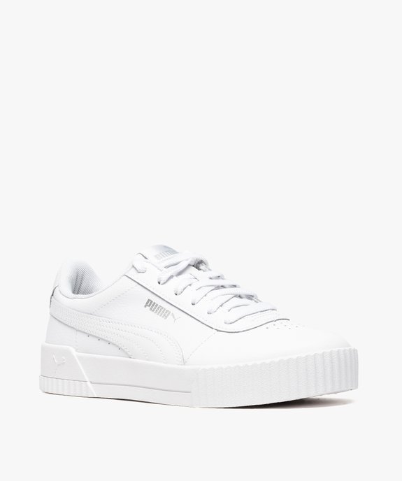 Baskets femme dessus cuir à lacets - Puma Carina L vue2 - PUMA - GEMO