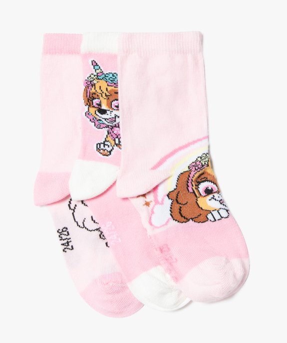 Chaussettes tige haute imprimées fille - La Pat'Patrouille (lot de 3) vue1 - PAT PATROUILLE - GEMO