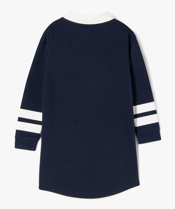Robe sweat courte à col polo fille - Camps United vue5 - CAMPS UNITED - GEMO