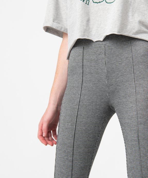 Legging femme à motif pied de poule vue2 - GEMO(FEMME PAP) - GEMO