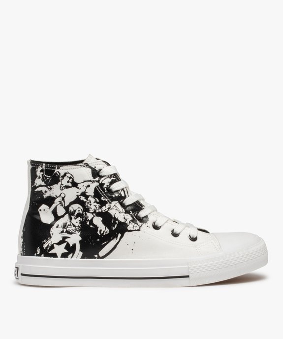 Baskets homme montantes en toile imprimée super héros – Avengers vue1 - MARVEL - GEMO