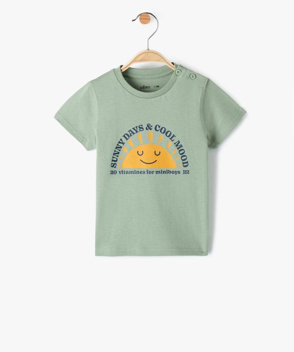 Tee-shirt bébé garçon avec motif vue1 - GEMO 4G BEBE - GEMO