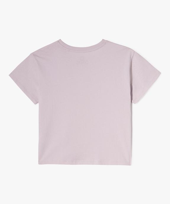 Tee-shirt manches courtes avec motif XXL fille - Camps United vue3 - CAMPS GEMO FOR GOOD - GEMO