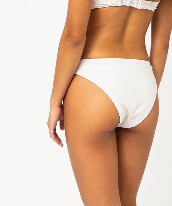 Bas de maillot de bain pailleté forme culotte femme vue2 - GEMO 4G FEMME - GEMO