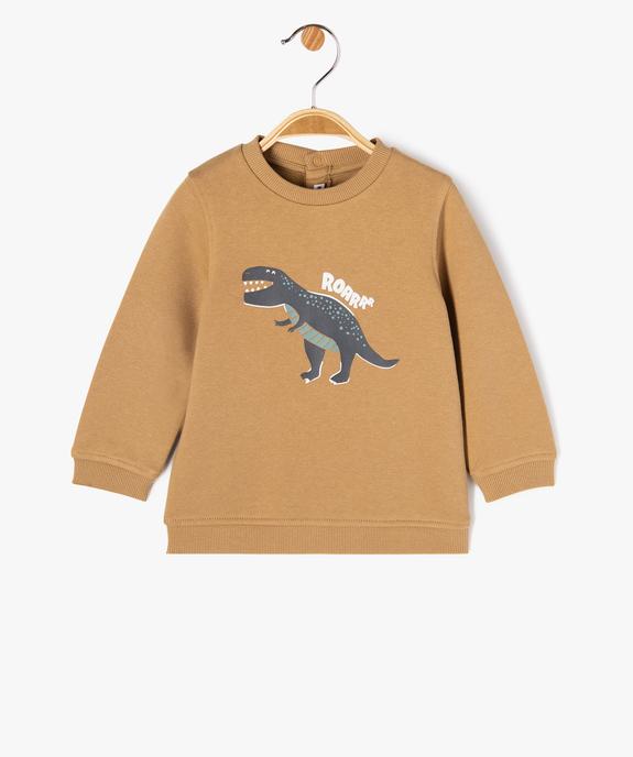 Sweat molletonné avec motif dinosaure bébé garçon vue1 - GEMO 4G BEBE - GEMO