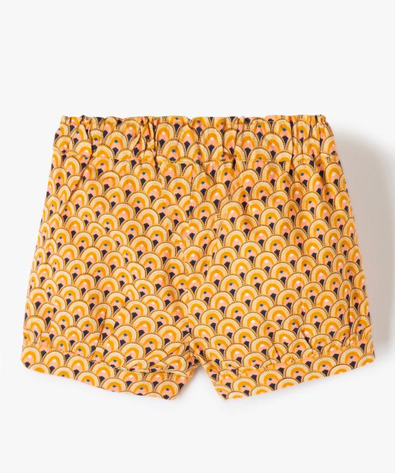 Short bébé fille à motifs fleuris vue3 - GEMO(BEBE DEBT) - GEMO