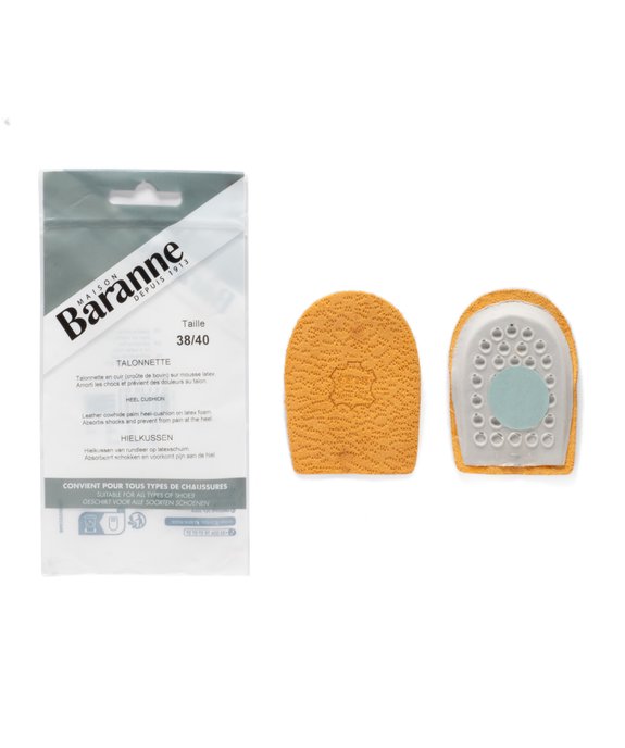 Semelles femme talonnettes en cuir amortissantes - Baranne vue2 - BARANNE - GEMO