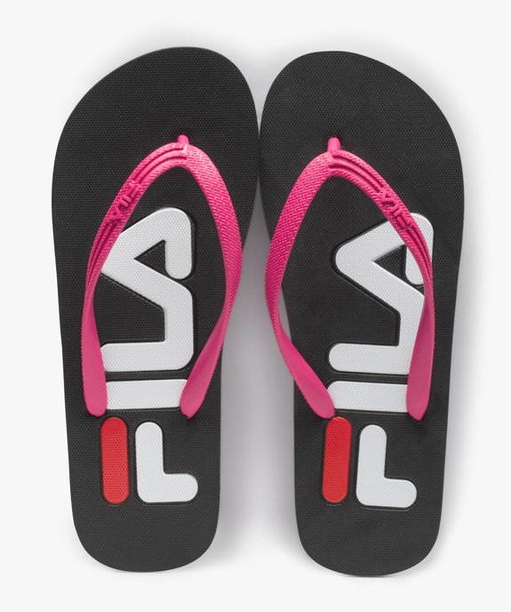 Tongs femme à semelle imprimée logo - Fila Troy vue1 - FILA - GEMO
