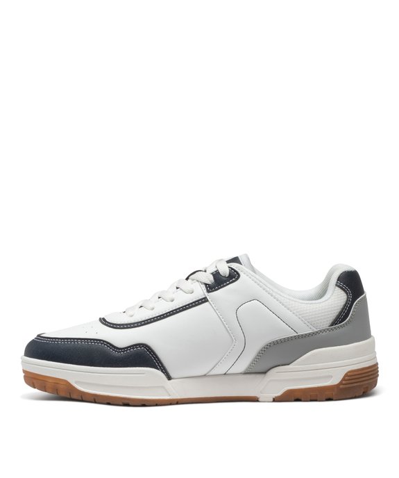 Baskets homme tricolores à lacets style casual vue4 - GEMO (SPORTSWR) - GEMO