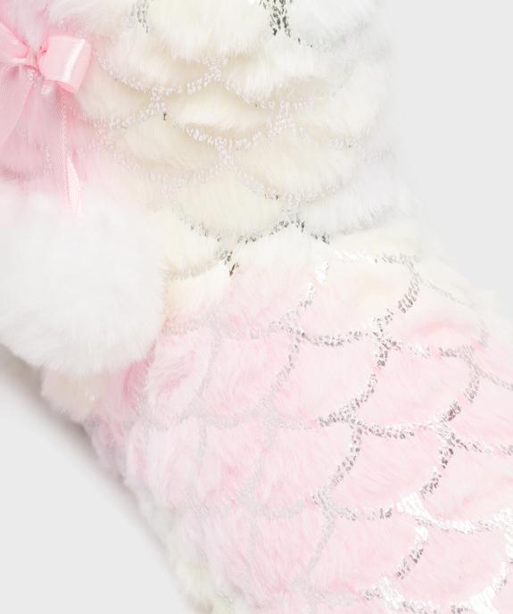 Chaussons boots avec motifs pailletés et pompons fille vue6 - GEMO 4G FILLE - GEMO