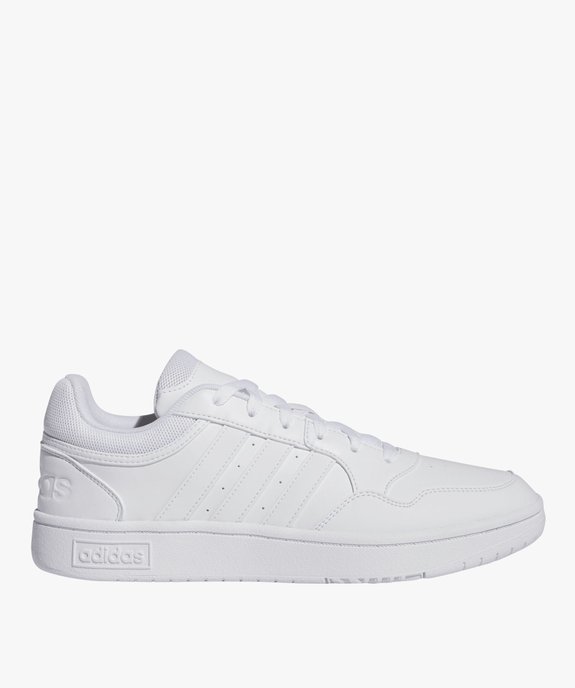 Baskets homme unies à lacets Hoops 3.0 - Adidas  vue1 - ADIDAS - GEMO