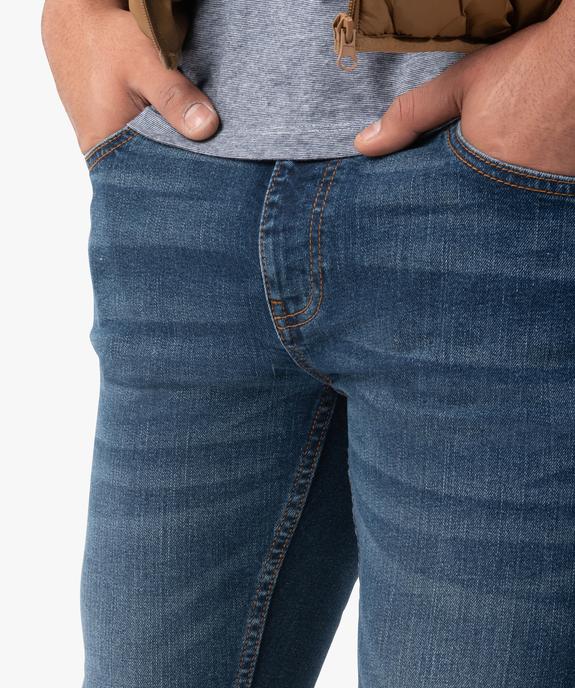 Jean homme coupe Skinny délavé  vue2 - GEMO 4G HOMME - GEMO