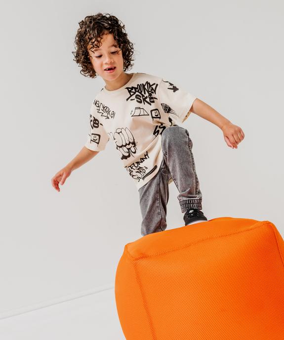 T-shirt imprimé à manches courtes garçon vue1 - GEMO (ENFANT) - GEMO