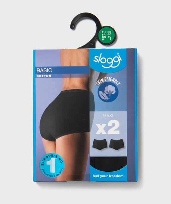 Culotte maxi en coton stretch femme (lot de 2) - Sloggi vue1 - SLOGGI - GEMO
