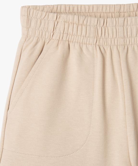 Short en maille légère avec revers garçon vue2 - GEMO (ENFANT) - GEMO