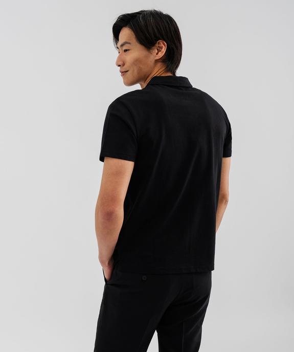 Polo à manches courtes en coton résistant homme vue3 - GEMO (HOMME) - GEMO