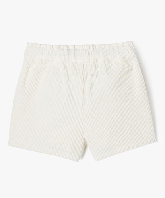 Jupe short en velours côtelé bébé fille - LuluCastagnette vue3 - LULUCASTAGNETTE - GEMO