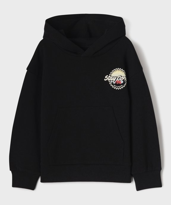 Sweat à capuche avec motif poitrine et dos garçon vue1 - GEMO (ENFANT) - GEMO