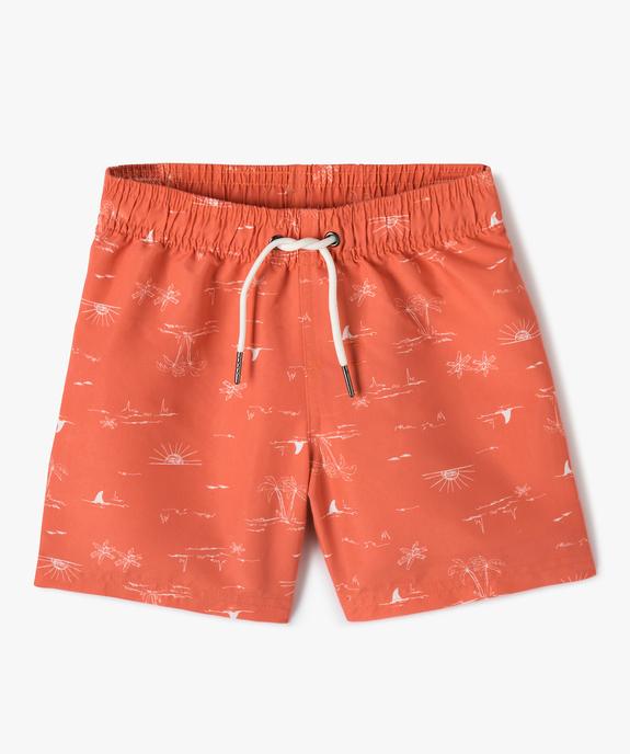 Short de bain garçon avec motifs exotiques vue1 - GEMO (ENFANT) - GEMO