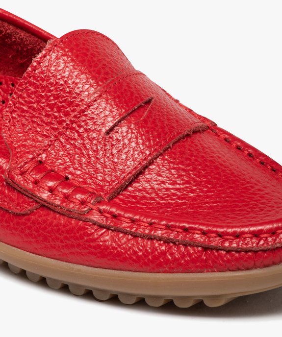 Mocassins confort femme dessus cuir uni vue7 - ZEN AIR - GEMO