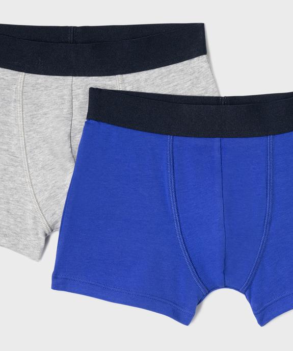 Boxers en coton biologique motifs jeux vidéo garçon (lot de 2) vue2 - GEMO 4G GARCON - GEMO