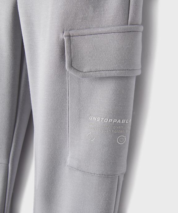 Pantalon de jogging en maille fluide avec taille ajustable garçon vue3 - GEMO (ENFANT) - GEMO