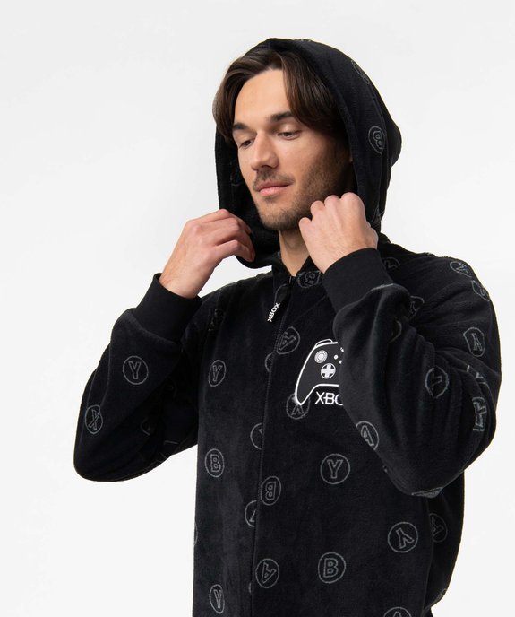 Combinaison pyjama homme en velours imprimé – X-Box vue2 - XBOX - GEMO