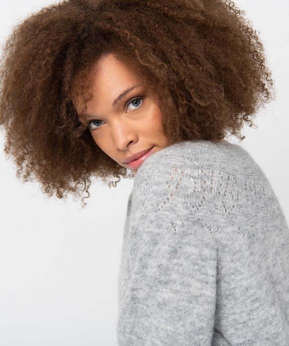 Pull femme en maille 3D innovante vue5 - GEMO(FEMME PAP) - GEMO
