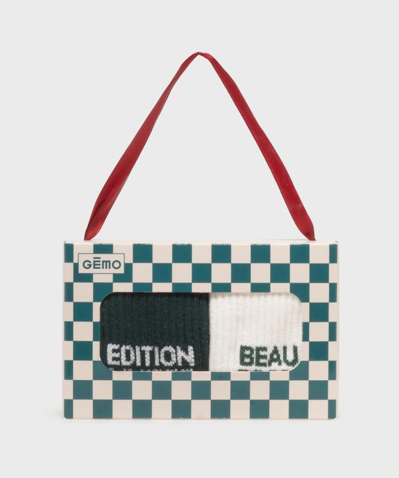 Coffret chaussettes hautes homme vue2 - GEMO(HOMWR HOM) - GEMO