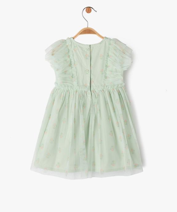 Robe de cérémonie en tulle bébé fille vue4 - GEMO(BEBE DEBT) - GEMO